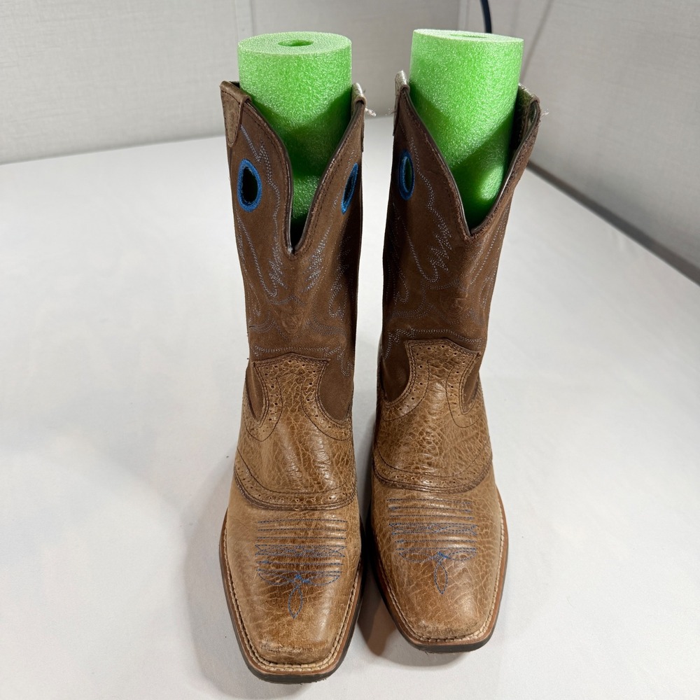 Ariat Western Boots Women 5.5 Brown Leather Square Toe 10015388 Cowgirl Boot
